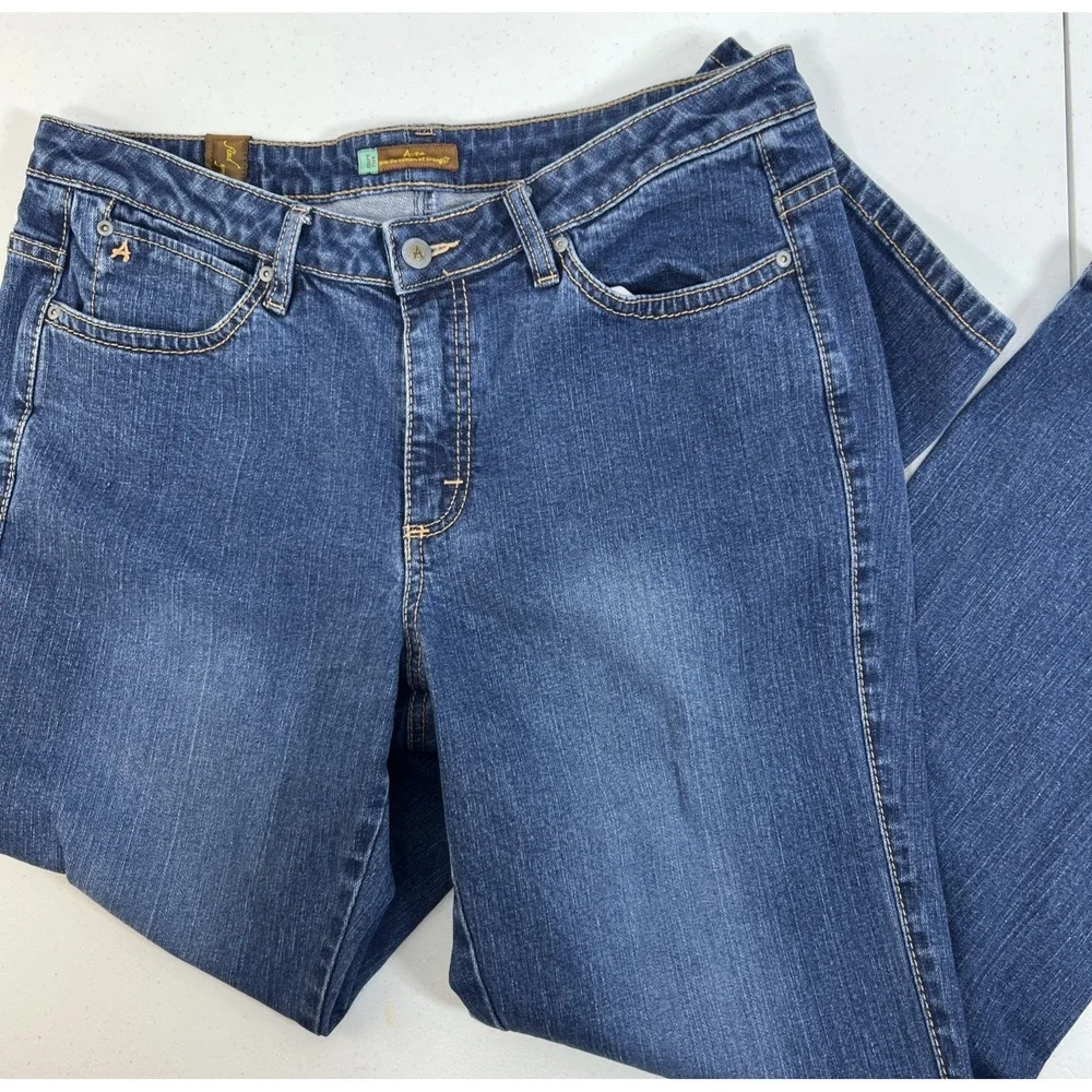 Aura Wrangler Women's Western Cowgirl Blue Denim Rodeo Jeans Size 12P